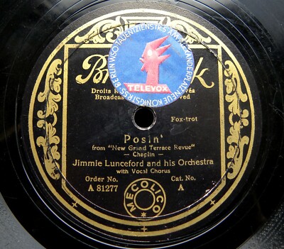 0794/ JIMMY LUNCEFORD-Posin´-Put on your old grey bonnet-SWING-78rpm Schellack
