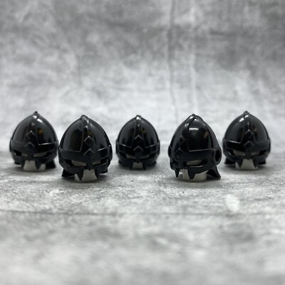 5pack Knight Gladiator Helmet Black Blocks Accessories for Minifigures ga34383