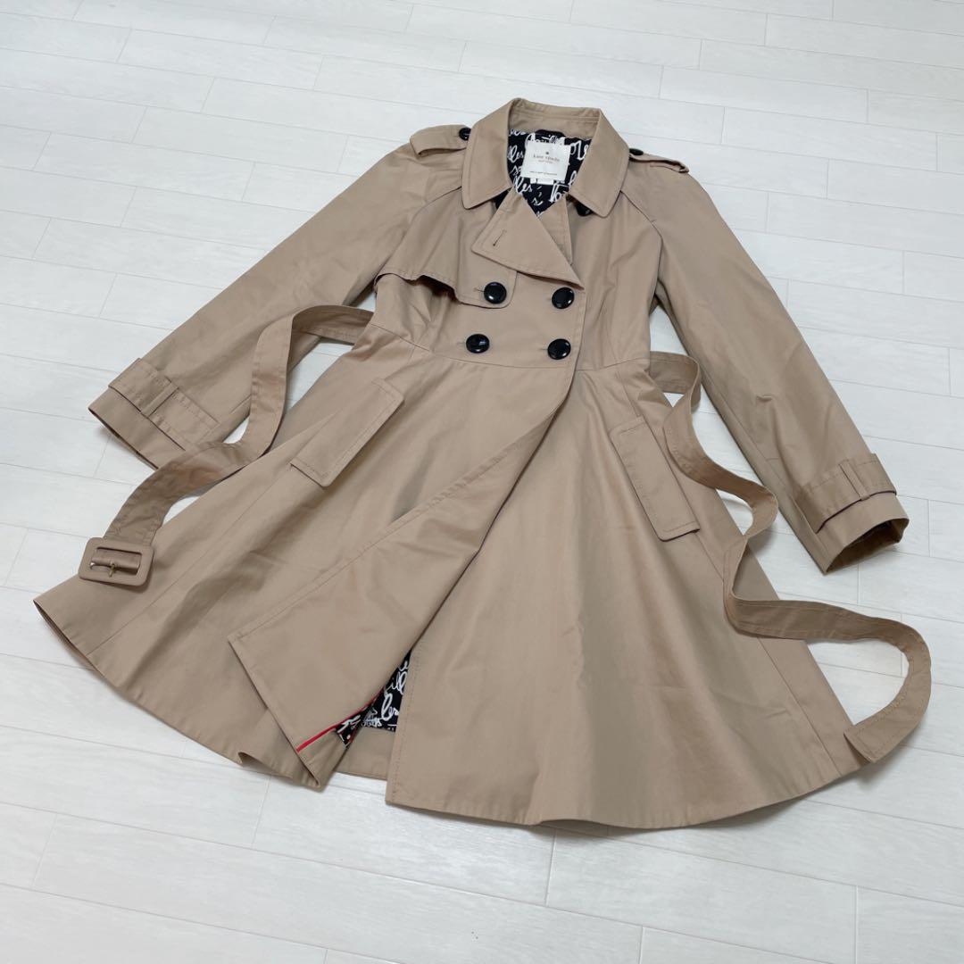 Kate spade trench coat beige size 2 