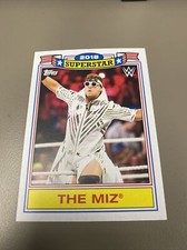 2021 Topps Heritage The Miz TM-19 WWE 2018 WWE Superstar - Def. His Rival