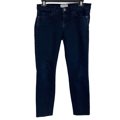 Current Elliot Jeans Womens Sz 26 Low Rise 30 x 26 Dark Wash Blue Skinny Petite