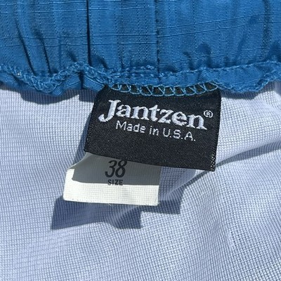 Vintage Jantzen Red White & Blue Drawstring Swim Shorts Size- 38