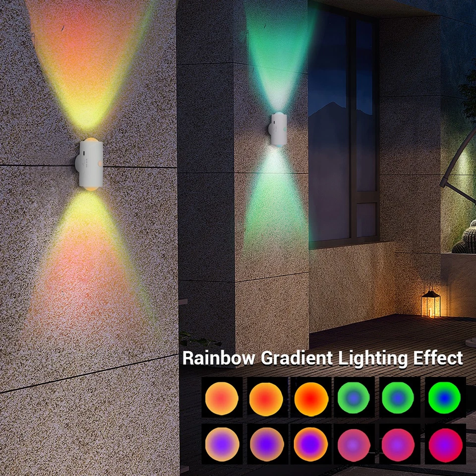 Wandleuchte Nachtlicht mit Bewegungsmelder 8 Farbmodi Magnetische USB-C Dimmbar - Bild 3 von 4