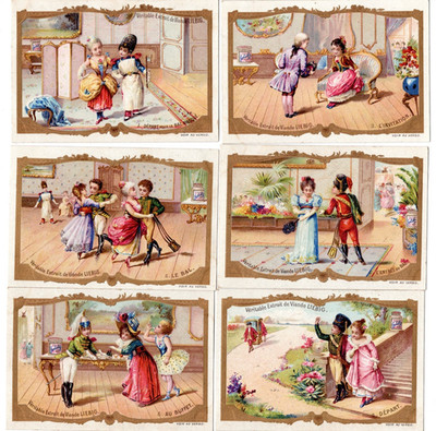 LIEBIG S. 404 F. 426, C/SET '' MASKED BALL '' V/G PLUS ZUSTAND. FRANZÖSISCH