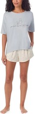Winnie The Pooh Woman's 2-Piece Short Sleeve and Short Pajama Set - 2XL 20-22 