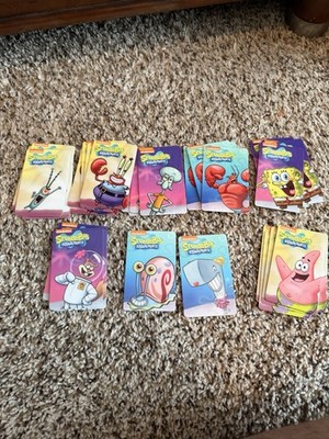 Dave & Busters SpongeBob Coin Pusher Cards Lot Of 35 Cards     