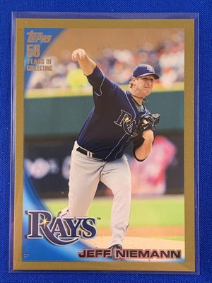 2010 Topps Jeff Niemann #158 Rays Gold Parallel #1131/2010