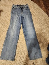 Judy Blue Relaxed Fit Distressed Straight Leg Jeans Blue Womens 1/25