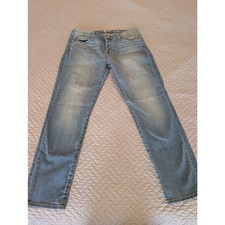 7 For All Mankind Jeans Women's Size 28 Blue Josefina Boyfriend Button Fly