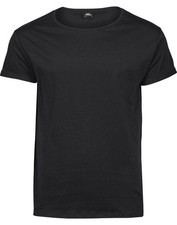 Image of Tee Jays Men's Roll-Up Sleeve Fashionable Relaxed Fit Tee
