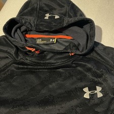 Men's Under Armour Hoodie Pullover Black - Size Large Front Pocket