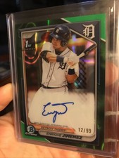 2024 Bowman - Chrome Prospects Enrique Jimenez #BCP-31 Green Refractor /99 (RC)