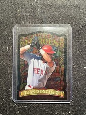 1998 Topps Gallery Gallery of Heroes Die-Cut Insert #GH13 Juan Gonzalez Rangers