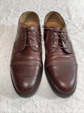 Vintage Made In Italy Mens Size 11 M Leather Dress Casual Oxford Clarks Shoe