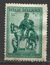 BELGIUM Postage Stamp 1941 WWII winter aid  583
