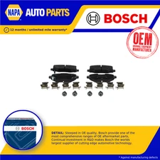 Brake Pads Set fits JEEP RENEGADE 1.4 Rear 2014 on Bosch 77367145SK1 77368788