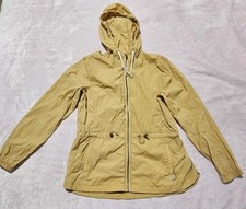 Avalanche Windbreaker Jacket Lightweight Hooded Full Zip Outdoor Tan Size M