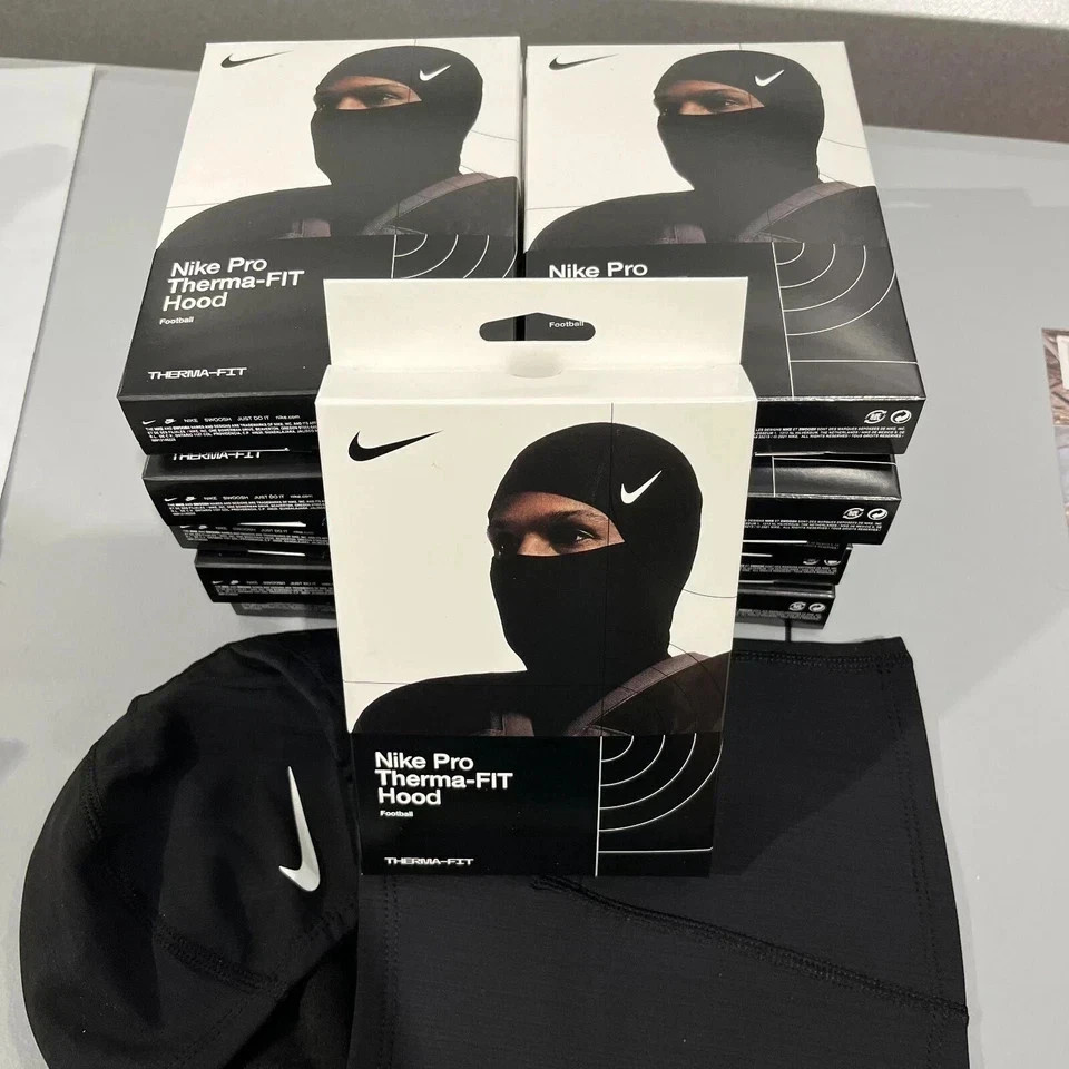 Nike Pro therma-fit hyperwarm hood ski mask black, balclava, New
