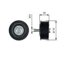 Gates Umlenk-/FüHrungsrolle Keilrippenriemen Drivealign™ T36773 FüR Nissan 1 J10