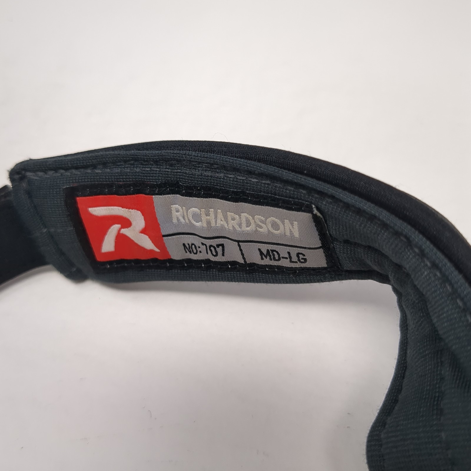 WG Strapback Visor Hat Black Large Embroidered Ou… - image 9