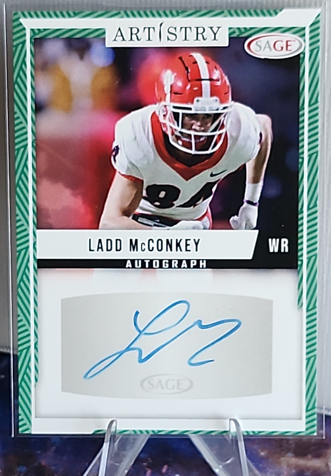 2024 Sage Artistry - Autographs Ladd McConkey #ART-LM Red