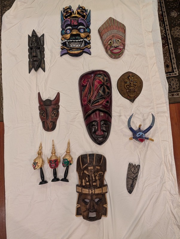 Instant Collection of tribal and folk art masks from asia and the Caribbean