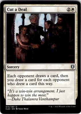 MTG Cut a Deal Commander Legends: Battle for Baldur's Gate Uncommon #14