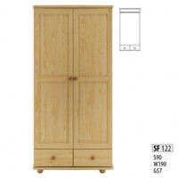 Holz Kleiderschrank Schrank Garderobe Schlafzimmer Vollholz MöBel Holz SchräNke