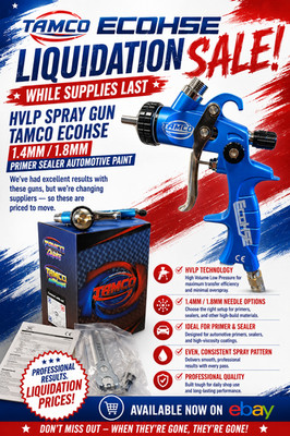 HVLP Spray Gun Tamco ECOHSE 1.4mm / 1.8mm  Primer Sealer Automotive Paint