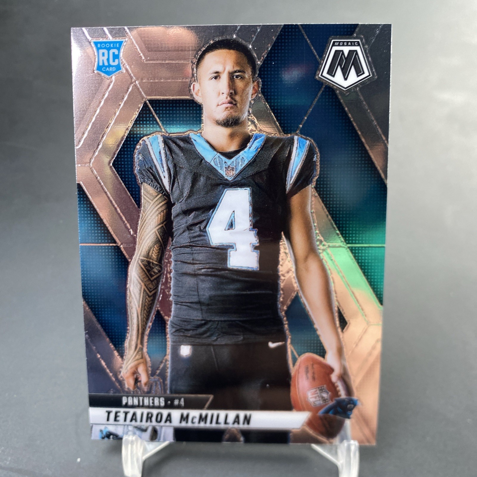 Tetairoa McMillan 2025 Mosaic Football Base Rookie Card Number 274