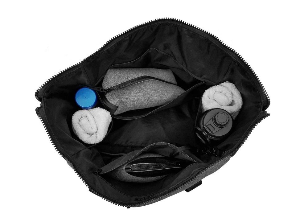 Bolso de fin de semana con cremalleras YKK - Bolsa de viaje grande con acolchado ajustable S... Foto 4 de 4