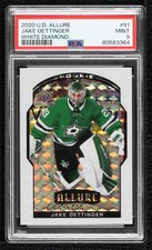2020 Upper Deck Allure Rookie White Diamond 2/50 Jake Oettinger PSA 9 MINT 00br