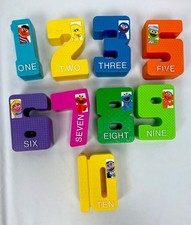 Tyco Sesame Street Jumbo Plastic Block Numbers 1996 Missing 4