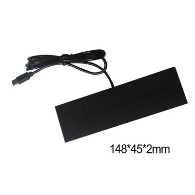 Compact 1W 5V Solar Charging Panel with Type C for Mobile Devices and Batteries