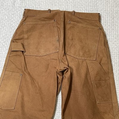 VERY RARE 1940s Vintage Carhartt Double Knee Canvas Work Pants No