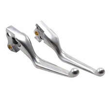 Motorcycle Brake Clutch Levers Hand Lever Set for Harley For 2004-2013-Silver
