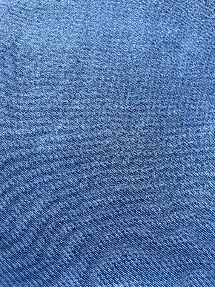 "Tela de traje vintage de mezcla de lana - sarga azul gasolina - 60"" de ancho - se vende por yarda" Foto 2 de 4