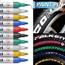 Paint Pen Marker Waterproof Permanent Car Tire Oily Lettering Rubber Letter Red