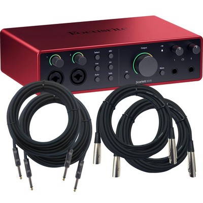 Focusrite Scarlett 16i16 (4th Gen) USB Audio Interface CABLE KIT
