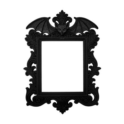 Multipurpose Gothic Style Bat Wing Photo Frame Halloween Vintage Home Decoration