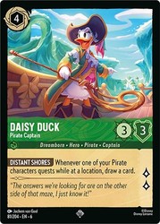 Daisy Duck - Pirate Captain 81/204 Azurite Sea Super Rare