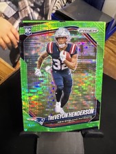2025 Panini Prizm Treveyon Henderson Green Pulsar Prizm RC
