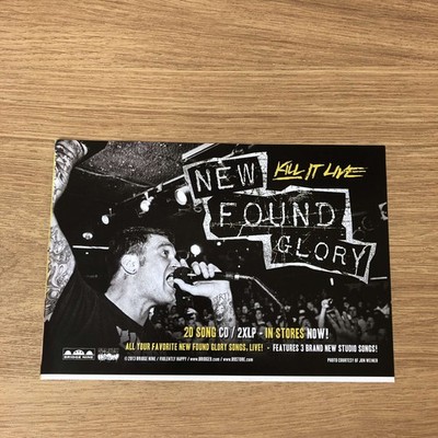 MUSIC41 MAGAZINE ADVERT 5X8 NEW FOUND GLORY KILL IT LIVE CD