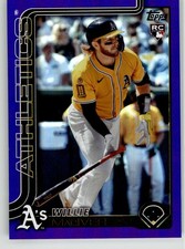 Willie MacIver 2025 Topps Update Purple Rainbow Foil US79 #/250 Athletics Rookie