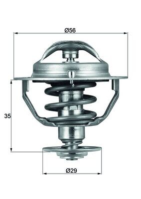 MAHLE TX 73 82D Thermostat, Kühlmittel für ,CITROËN,EMGRAND,FSO,GEELY,LEXUS,MINI