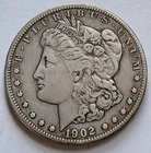1902-S Morgan Silver Dollar $1 - VF, San Francisco Mint, Better Date