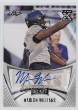 2021 Leaf Draft Marlon Williams #BA-MW2 Auto 1cz3
