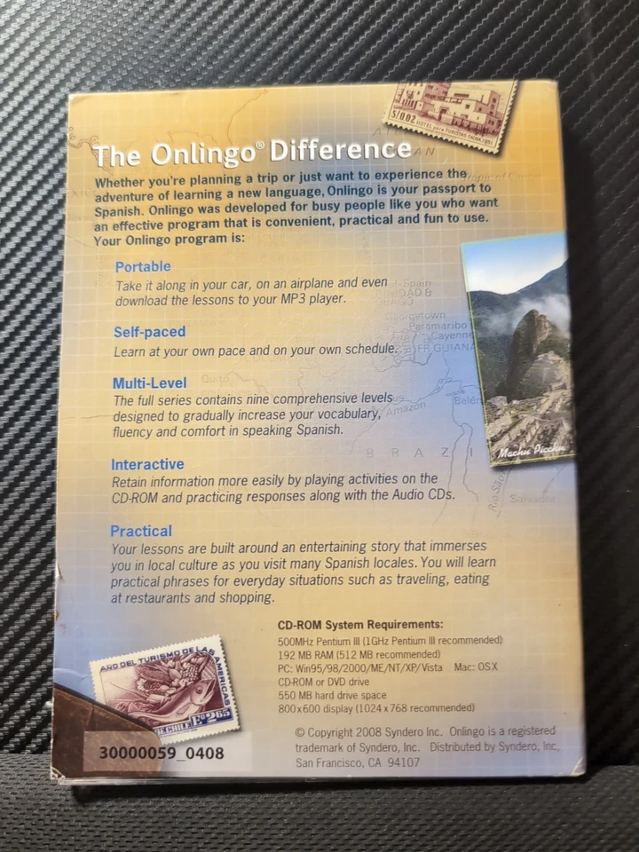 ONLINGO Spanish Level 2 CD-ROM Online Spanish + Audio CD's Learning Guide  - Image 2 of 4