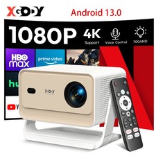 XGODY 4K 5G Smart Projector Android13.0 WiFi BT HDMI USB Office Home Theater