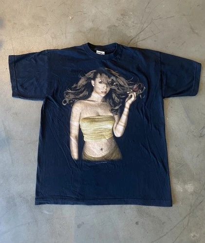 90s Vintage Mariah Carey Butterfly Album T Shirt 1990s vintage concert t-shirt, vintage, single stitch, B+ condition